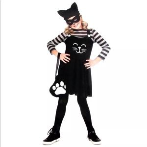 Cat Burglar Girls Halloween Costume M 8-10 L 10-12
